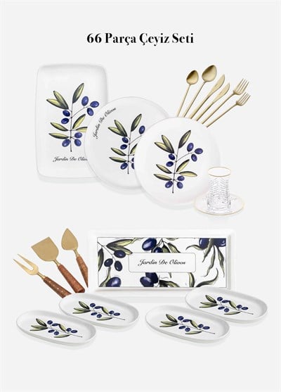 Çeyiz Setleri The Mia 66 Parça Çeyiz Seti-3