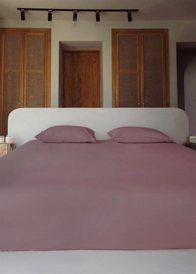 The Mia Cotta Old Rose Çift Kşl Lastikli Çarşaf 200x160 cm