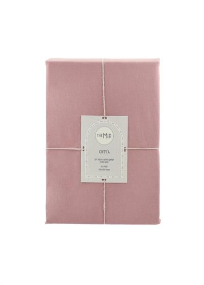 The Mia Cotta Old Rose Çift Kşl Lastikli Çarşaf 200x160 cm