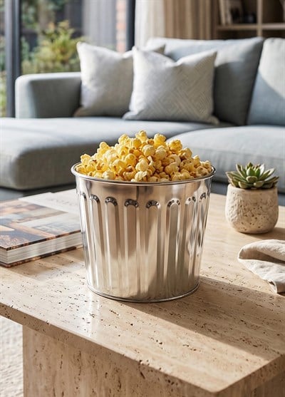 The Mia Popcorn ve Cips Kasesi Krom