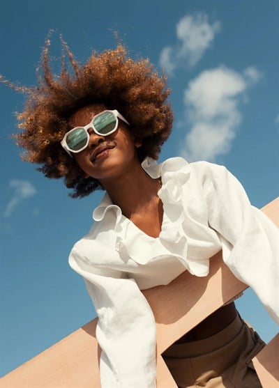 OLIVIO&CO Creative Güneş Gözlüğü Cloud White  3-12 Yaş