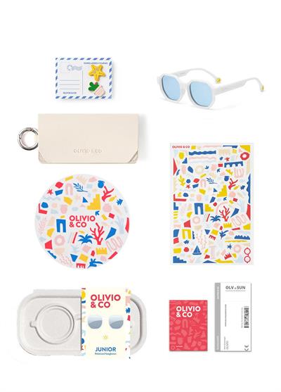 OLIVIO&CO Creative Güneş Gözlüğü Cloud White  3-12 Yaş