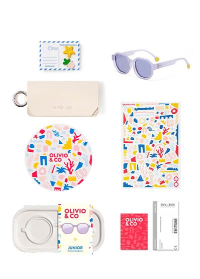 OLIVIO&CO Creative Güneş Gözlüğü Shell Purple 3-12 Yaş