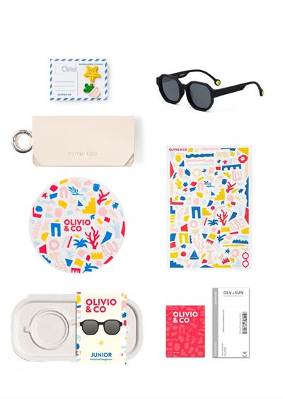 OLIVIO&CO Creative Güneş Gözlüğü Squid Black 3-12 Yaş