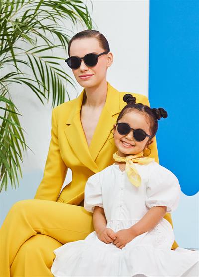 OLIVIO&CO Güneş Gözlüğü Oval Squid Black 3-12 Yaş