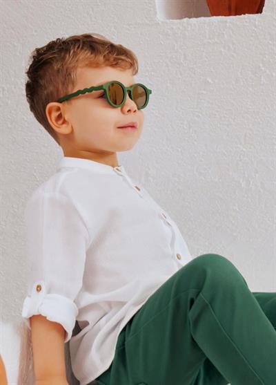OLIVIO&CO Güneş Gözlüğü Yuvarlak Olive Green 3-12 Yaş