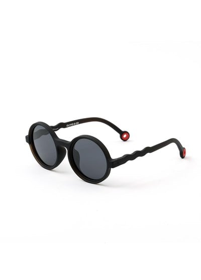 OLIVIO&CO Güneş Gözlüğü Yuvarlak Squid Black 3-12 Yaş