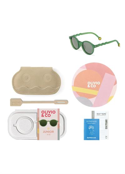 OLIVIO&CO Güneş Gözlüğü Yuvarlak Olive Green 3-12 Yaş