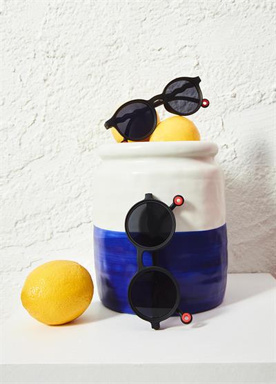 OLIVIO&CO Güneş Gözlüğü Yuvarlak Squid Black 3-12 Yaş