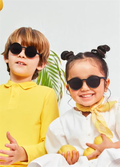 OLIVIO&CO Güneş Gözlüğü Oval Squid Black 3-12 Yaş