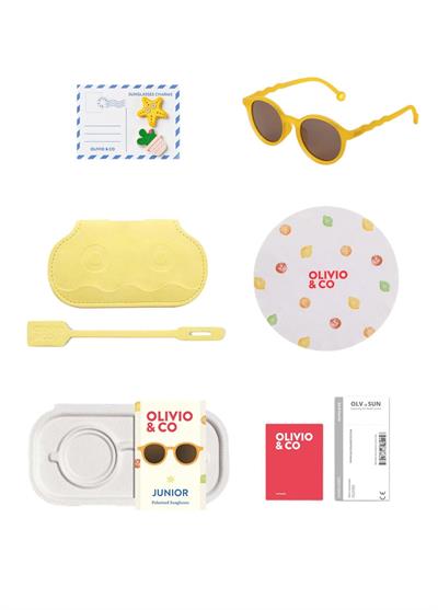 OLIVIO&CO Oval Güneş Gözlüğü Citrus Yellow 3-12 Yaş