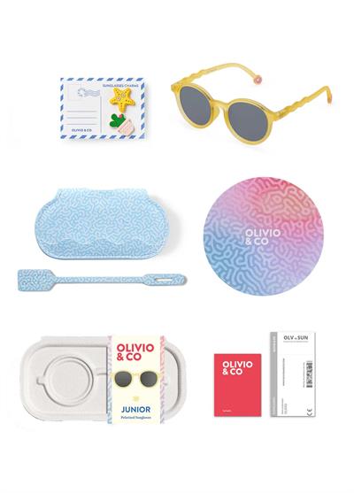 OLIVIO&CO Oval Güneş Gözlüğü Coral Reef Sun Coral 3-12 Yaş