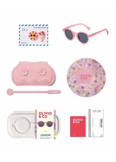 OLIVIO&CO Oval Güneş Gözlüğü Flower Stall Rock Rose 3-12 Yaş