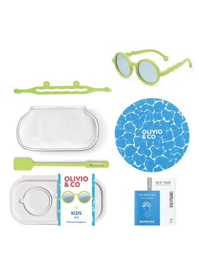 OLIVIO&CO Polarize Güneş Gözlüğü Sea Anemone Green 0-3 Yaş