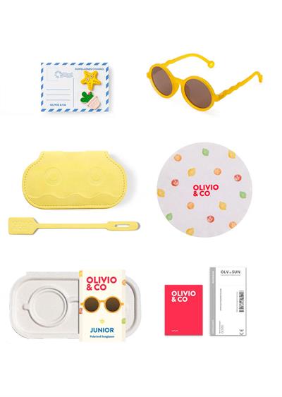 OLIVIO&CO Round Güneş Gözlüğü Citrus Garden Yellow 3-12 Yaş