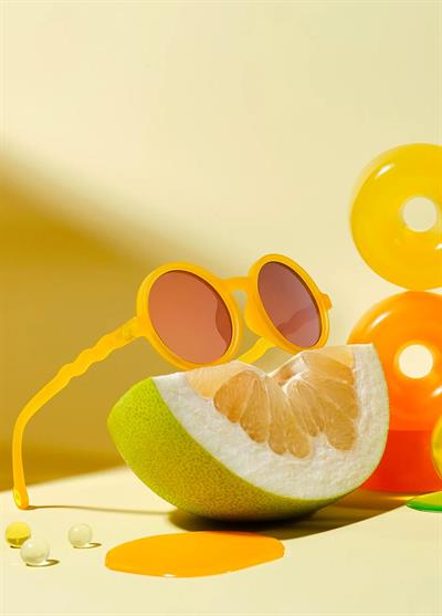 OLIVIO&CO Round Güneş Gözlüğü Citrus Garden Yellow 3-12 Yaş