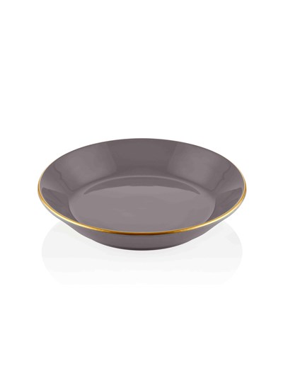 The Mia Basic Yemek Tabağı 6 Lı Set Gri - 20cm