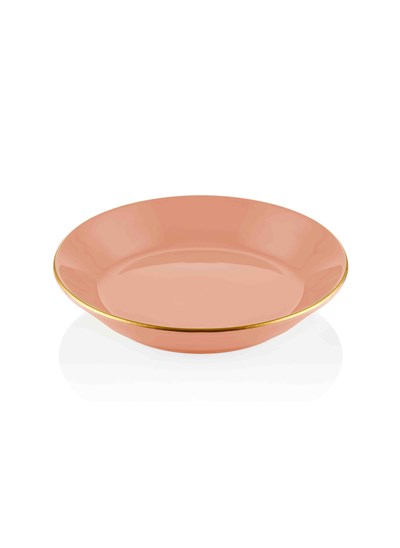 The Mia Basic Yemek Tabağı 6 Lı Set Somon Pembe - 20cm
