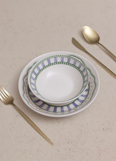 The Mia Spring Yemek Tabağı 6lı Set 20 cm