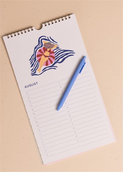 The Mia Ajanda Bırthday Calendar Bordo