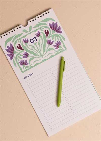 The Mia Ajanda Bırthday Calendar Yeşil
