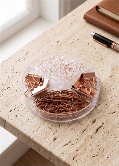 The Mia Ataç Raptiye Klips Seti Rose Gold