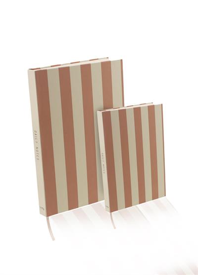 The Mia Basic Çizgili Defter 70 Yaprak Somon 2li Set