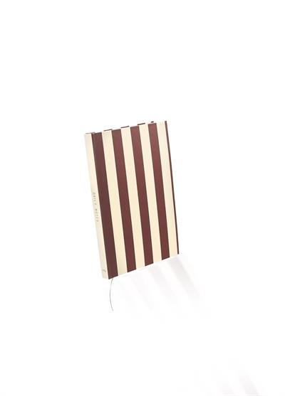 The Mia Basic Çizgili Defter 70 Yaprak Bordo 14x9 cm