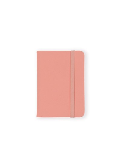 The Mia Çizgili Pembe Not Defteri A7 10 x 8 Cm