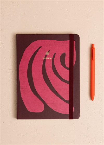 The Mia Pembe Dalga Desenli Defter 16 x 21 cm