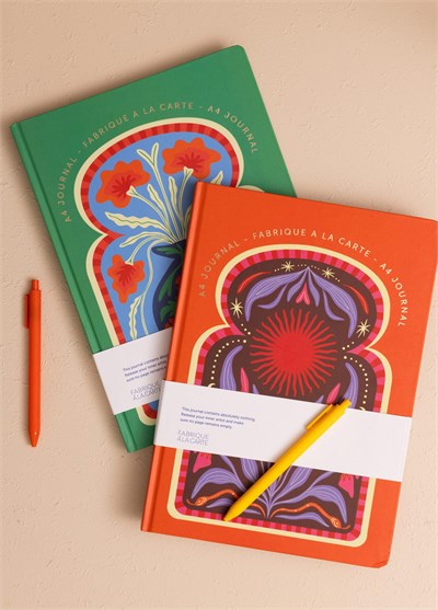 The Mia Retro Güneş Motifli Defter Turuncu 21 x 30 cm