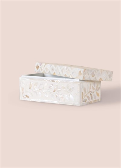 The Mia Sedef Dikdörtgen Kutu 21x12x10 cm TLC0072