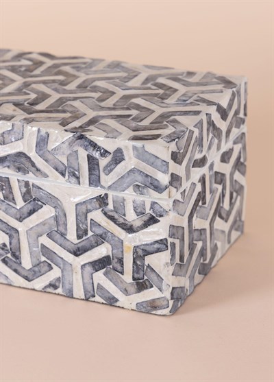 The Mia Sedef Dikdörtgen Kutu 21x12x10 cm TLC0088