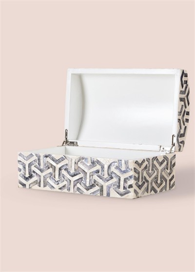The Mia Sedef Kutu Dikdörtgen 25x15x12 cm TLC0093