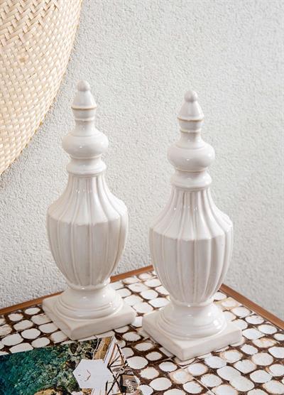 The Mia Cera Dekoratif Obje 12x12x37 cm