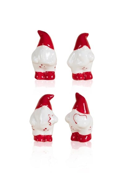 The Mia Dekoratif Askılı Biblo 4lü Set 4x4x7 cm