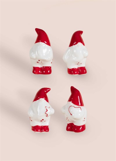The Mia Dekoratif Askılı Biblo 4lü Set 4x4x7 cm