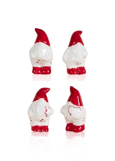 The Mia Dekoratif Askılı Biblo 4lü Set 4x4x7 cm