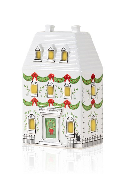 The Mia Dekoratif Led Işıklı Ev Biblo 12x7x19 cm