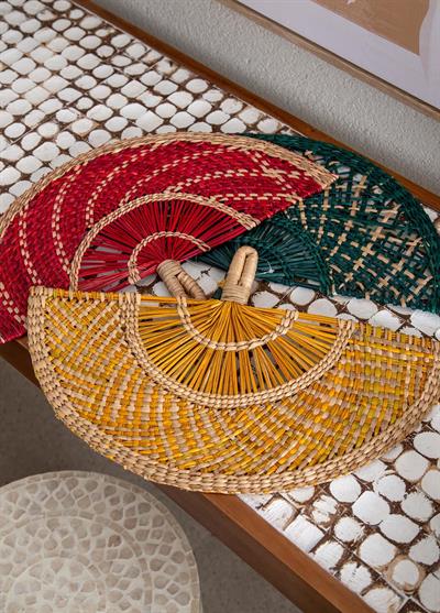 The Mia Dekoratif Yelpaze Duvar Dekoru 1x46x29 cm DKR0586