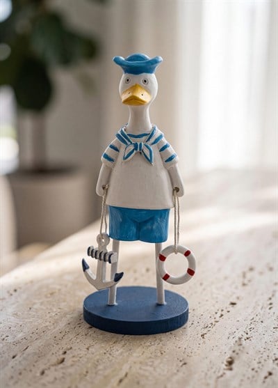 The Mia Marin Coastal Denizci Ördek Şapkalı Obje 17 cm
