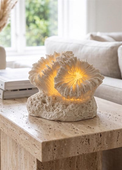 The Mia Marin LED Aydınlatmalı Mercan Deniz Kabuğu 12 cm