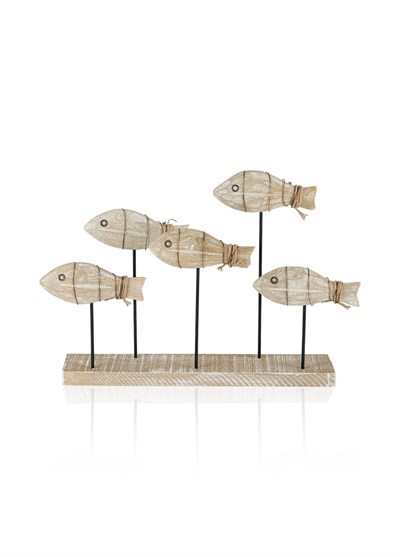 The Mia Retro Coastal 5li Balık Biblosu 30 cm