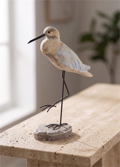 The Mia Retro Marin Coastal Deniz Kuşu Figürlü Obje 30 cm