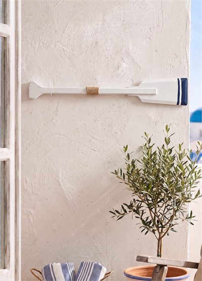 The Mia Retro Marin Stil Ahşap Dekoratif Kürek 92 cm