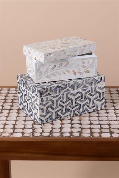 The Mia Sedef Dikdörtgen Kutu 21x12x10 cm TLC0072