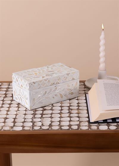 The Mia Sedef Dikdörtgen Kutu 21x12x10 cm TLC0072