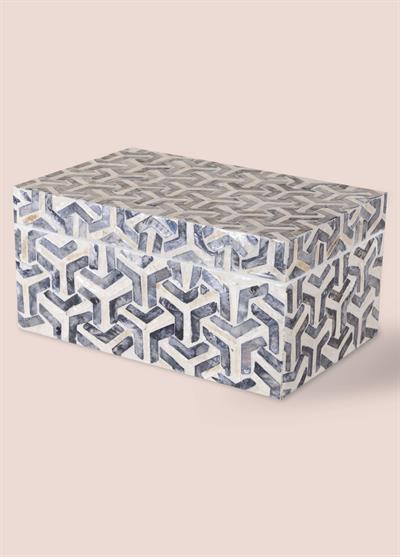 The Mia Sedef Dikdörtgen Kutu 25x16x12 cm TLC0087