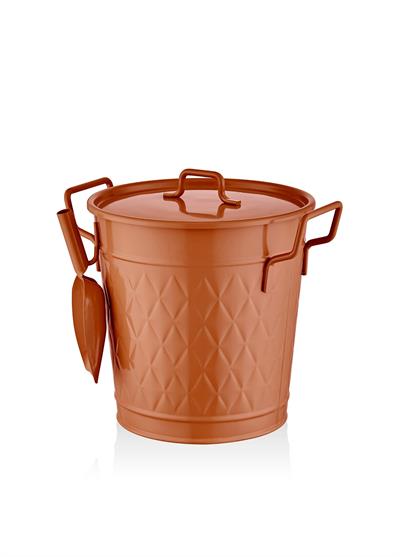 The Mia Prizma Deterjan Saklama Kabı Terracota