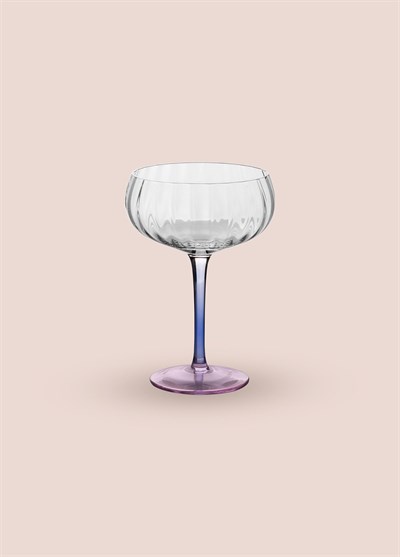 The Mia Ayaklı Cam Dondurma Kasesi Mavi Pembe 240 ml